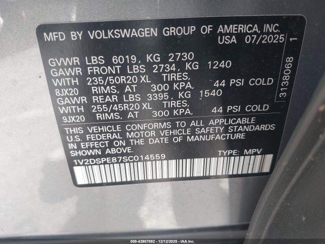 Volkswagen Id.4 Awd Pro 2025 1V2DSPE87SC014559 Image 9