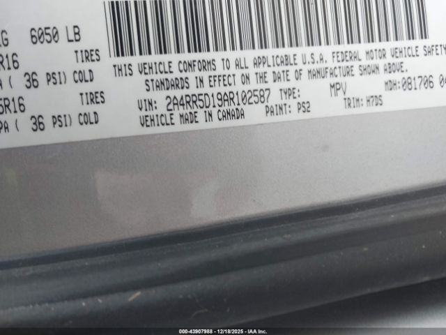 2010 CHRYSLER TOWN & COUNTRY 2A4RR5D19AR102587 Photo 8