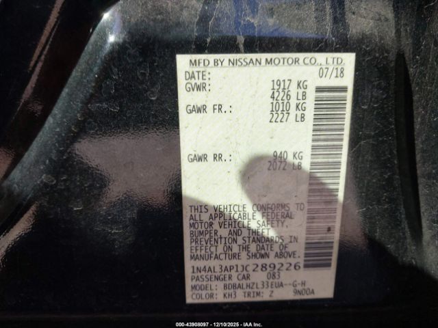 2018 NISSAN ALTIMA 1N4AL3AP1JC289226 Photo 8