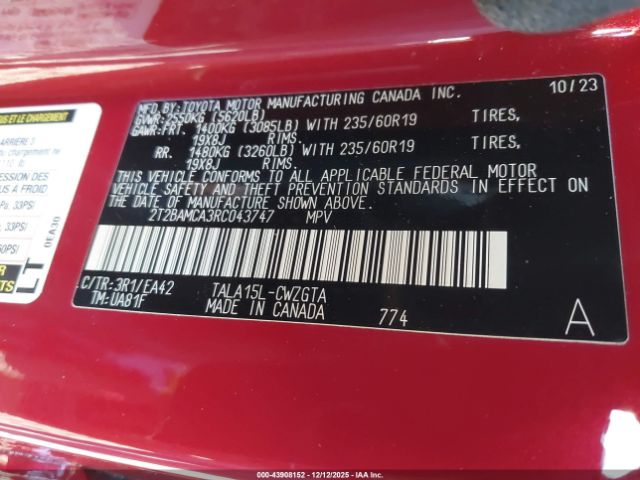 2024 LEXUS RX 350 2T2BAMCA3RC043747 Photo 8