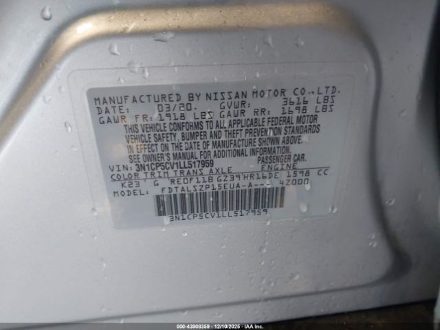 2020 NISSAN KICKS 3N1CP5CV1LL517959 Photo 8