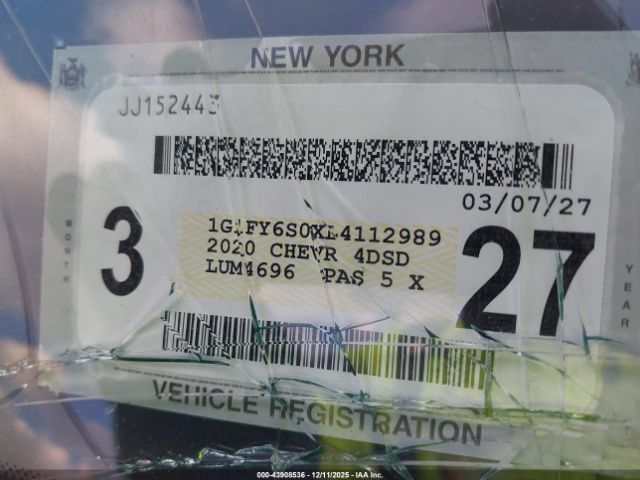 2020 CHEVROLET BOLT EV 1G1FY6S0XL4112989 Photo 8