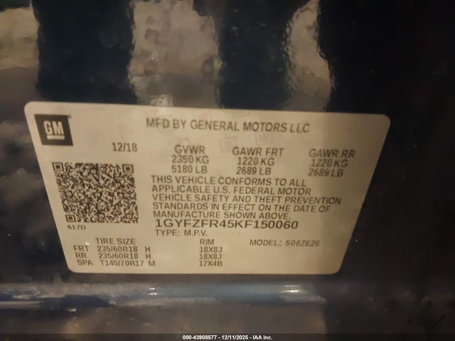 2019 CADILLAC XT4 1GYFZFR45KF150060 Photo 8