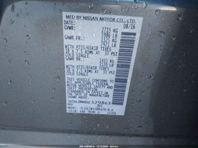 2016 INFINITI QX60 5N1AL0MN6GC529863 Photo 8