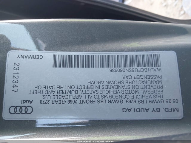 2025 AUDI ALL-NEW A5 WAU1BCFU5SN060935 Photo 8