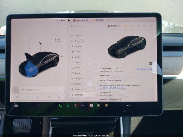 2019 TESLA MODEL 3 5YJ3E1EA7KF398558 Photo 6