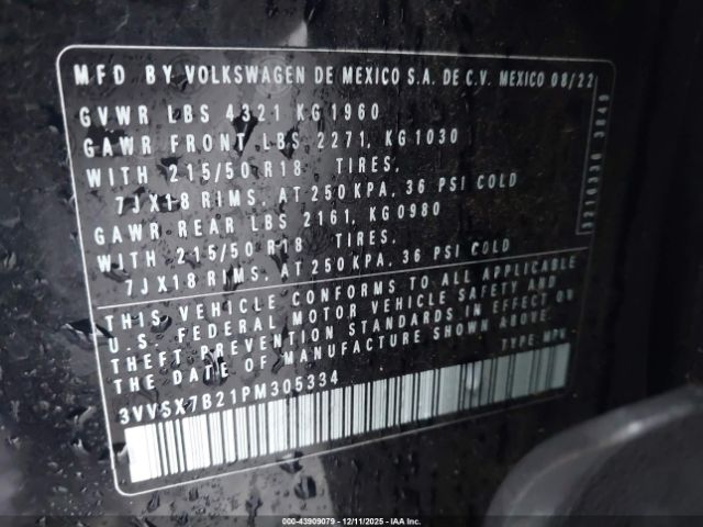 2023 VOLKSWAGEN TAOS 3VVSX7B21PM305334 Photo 8