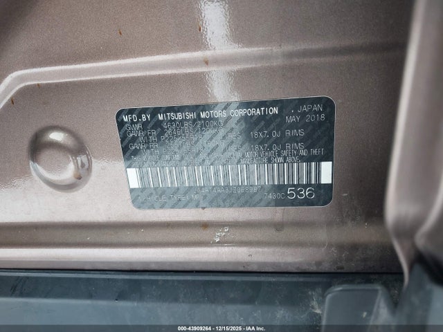 2018 MITSUBISHI ECLIPSE CROSS JA4AT4AA3JZ068987 Photo 8