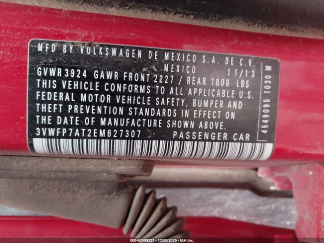 2014 VOLKSWAGEN BEETLE 3VWFP7AT2EM627307 Photo 8