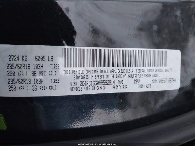 2017 CHRYSLER PACIFICA 2C4RC1GG0HR592914 Photo 8