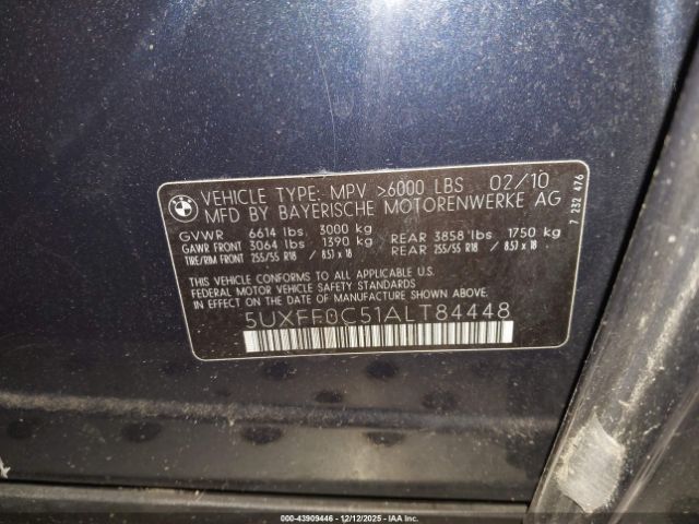 2010 BMW X5 5UXFF0C51ALT84448 Photo 8