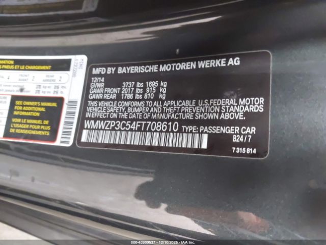 2015 MINI CONVERTIBLE WMWZP3C54FT708610 Photo 8