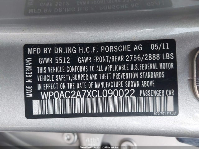 2012 PORSCHE PANAMERA WP0AC2A7XCL090022 Photo 8