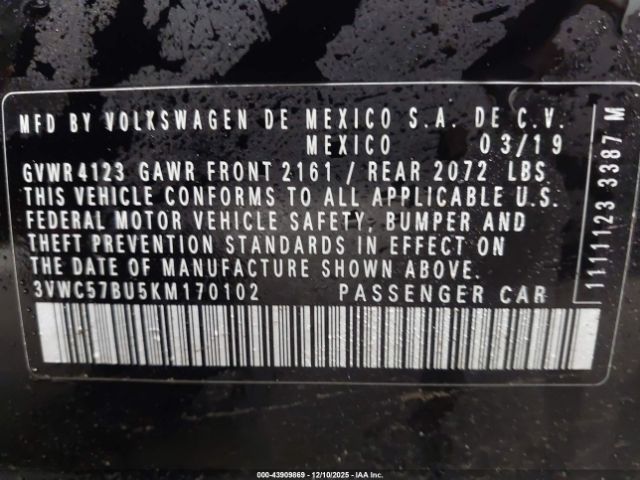 2019 VOLKSWAGEN JETTA 3VWC57BU5KM170102 Photo 8