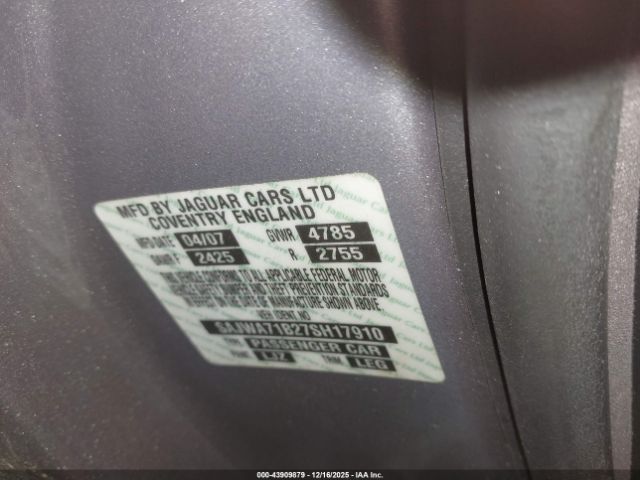 2007 JAGUAR XJ SAJWA71B27SH17910 Photo 8