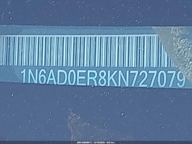 1N6AD0ER8KN727079 Nissan Frontier Sv