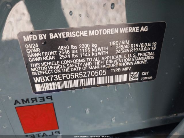 2024 BMW X1 WBX73EF05R5Z70505 Photo 8