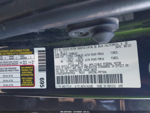 Toyota TACOMA DOU 2023 3TMBZ5DN3PM039562 Image 22