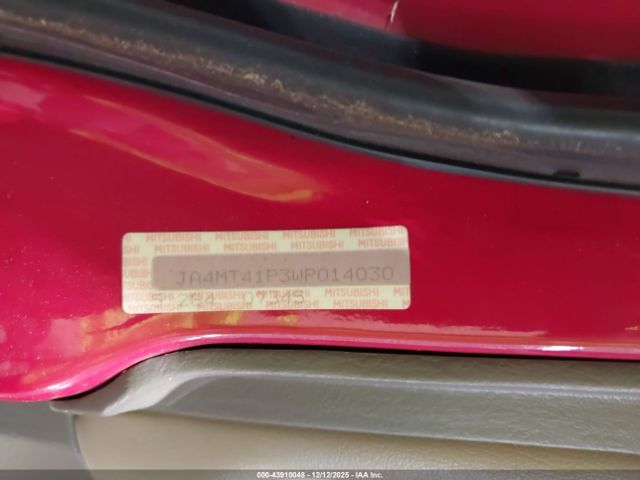 1998 MITSUBISHI MONTERO SPORT JA4MT41P3WP014030 Photo 8