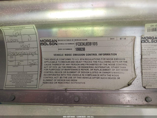 Ford E-350 Stripped 2014 1FC3E3KL8EDB11015 Image 8