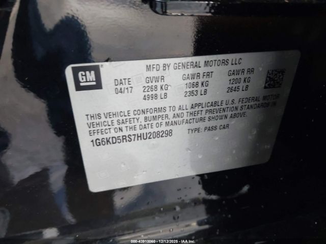 2017 CADILLAC CT6 1G6KD5RS7HU208298 Photo 8