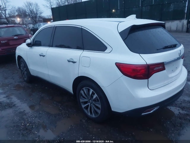 43910098 :رقم المزاد ، 5FRYD4H44GB059729 vin ، 2016 Acura Mdx Technology   Acurawatch Plus Packages/technology Package مزاد بيع