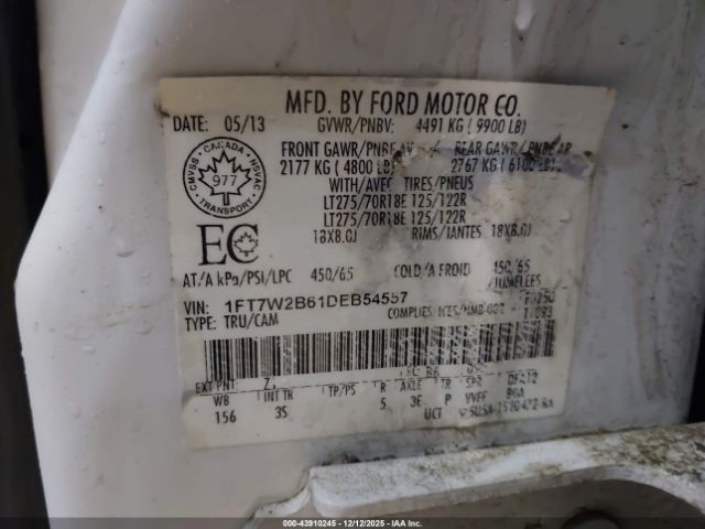 2013 FORD F-250 1FT7W2B61DEB54557 Photo 8