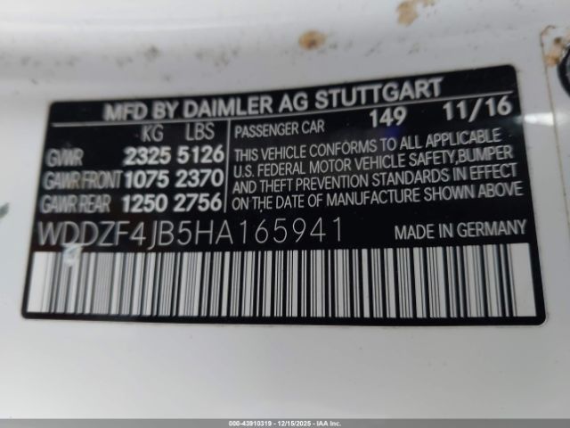 2017 MERCEDES-BENZ E 300 WDDZF4JB5HA165941 Photo 8