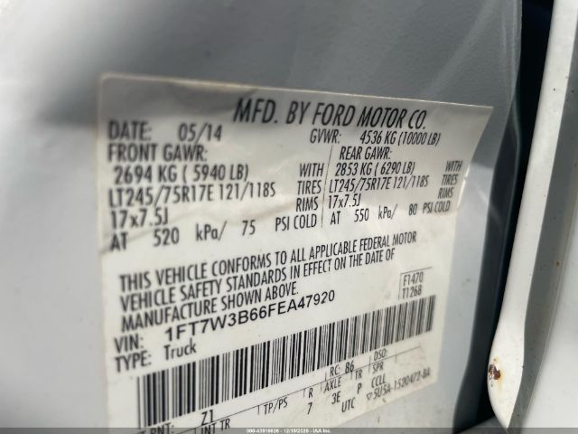2015 FORD F-350 1FT7W3B66FEA47920 Photo 8