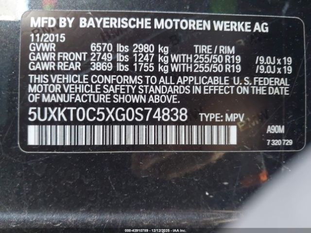 2016 BMW X5 EDRIVE 5UXKT0C5XG0S74838 Photo 8