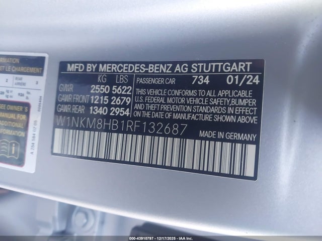 2024 MERCEDES-BENZ AMG GLC 43 W1NKM8HB1RF132687 Photo 8