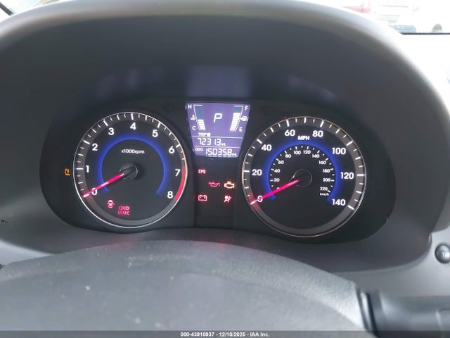 43910937 :رقم المزاد ، KMHCU4AE7CU267180 vin ، 2012 Hyundai Accent Gls مزاد بيع