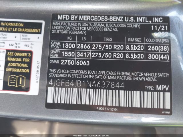 2022 MERCEDES-BENZ GLE 350 4JGFB4JB1NA637844 Photo 8