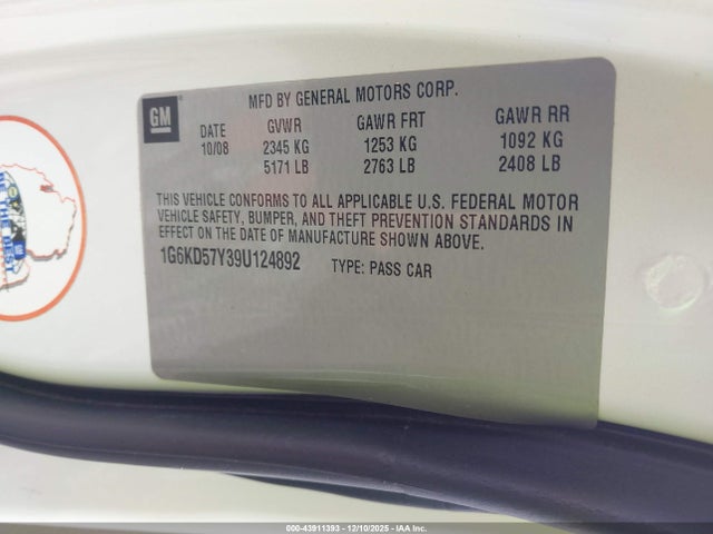 2009 CADILLAC DTS 1G6KD57Y39U124892 Photo 8