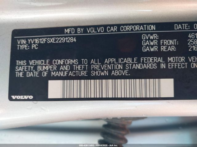 2014 VOLVO S60 YV1612FSXE2291284 Photo 8