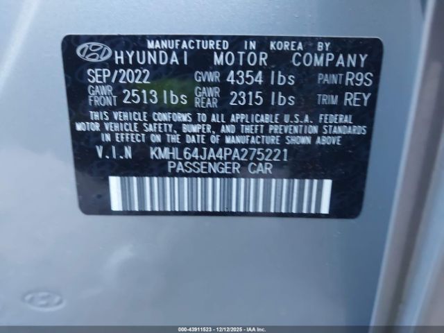 2023 HYUNDAI SONATA KMHL64JA4PA275221 Photo 8