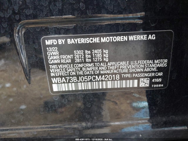2023 BMW 540 WBA73BJ05PCM42018 Photo 8