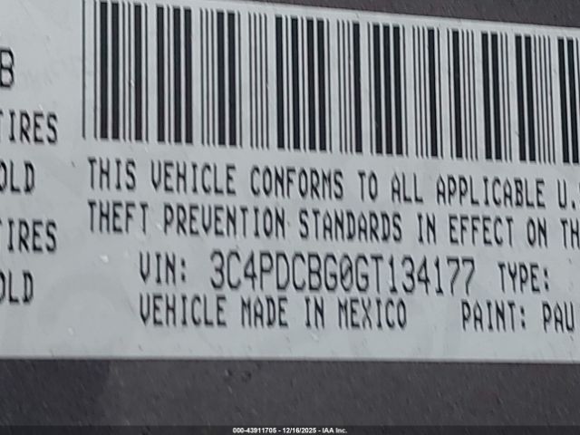 2016 DODGE JOURNEY 3C4PDCBG0GT134177 Photo 8