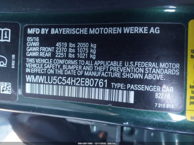 2017 MINI CLUBMAN WMWLU5C54H2E80761 Photo 8