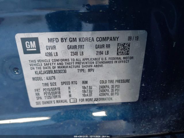 2020 BUICK ENCORE KL4CJASB9LB030230 Photo 8