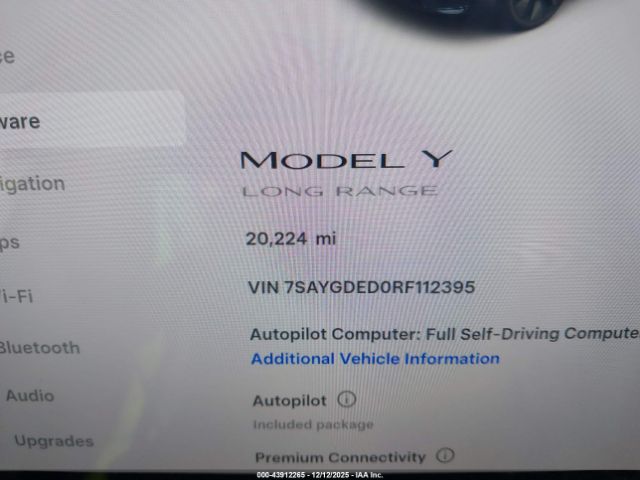 2024 TESLA MODEL Y 7SAYGDED0RF112395 Photo 6