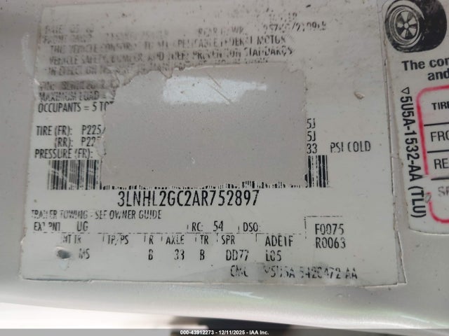 2010 LINCOLN MKZ 3LNHL2GC2AR752897 Photo 8