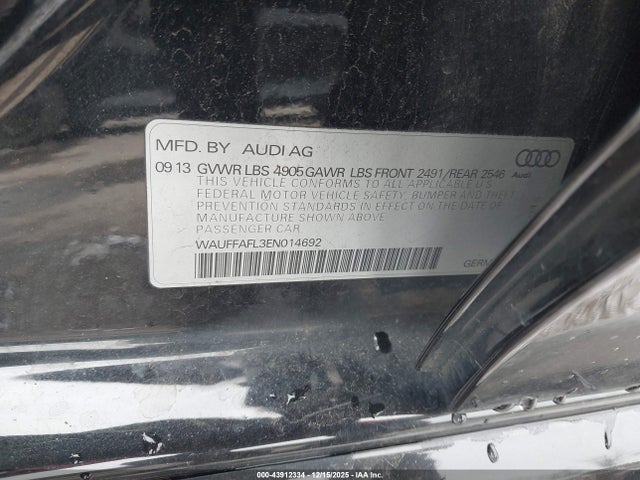 2014 AUDI A4 WAUFFAFL3EN014692 Photo 8