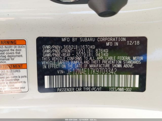 2019 TOYOTA 86 JF1ZNAE17K9703342 Photo 8