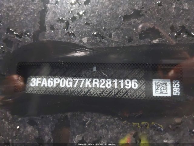 2019 FORD FUSION 3FA6P0G77KR281196 Photo 8