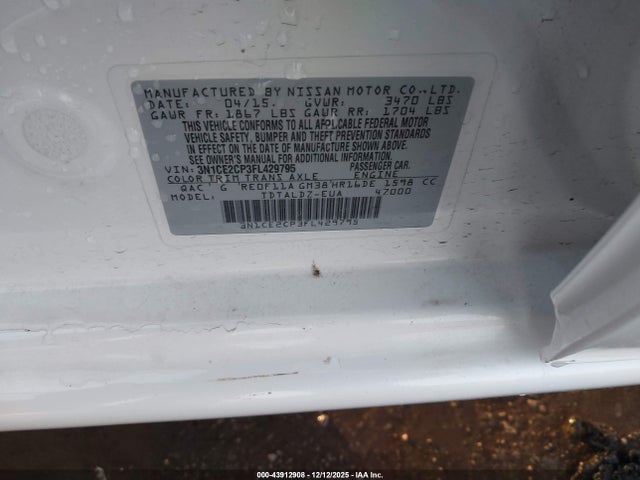 Nissan Versa Note Sv 2015 3N1CE2CP3FL429795 Image 9