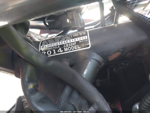 2014 HONDA CB500 MLHPC4564E5101253 Photo 9