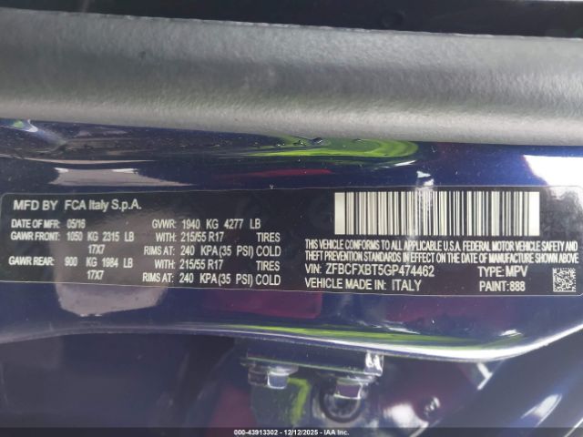 2016 FIAT 500X ZFBCFXBT5GP474462 Photo 8