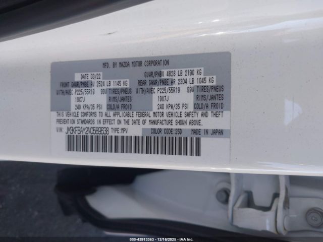 2022 MAZDA CX-5 JM3KFBAY2N0589638 Photo 8