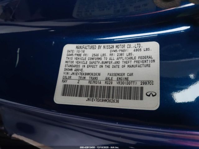 2017 INFINITI Q60 JN1EV7EK9HM362636 Photo 8